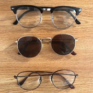 ASOS SUNGLASSES/CLEAR LENS BUNDLE